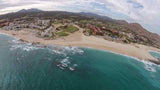 Drone shot looking at #5 at Cabo Real Golf Club