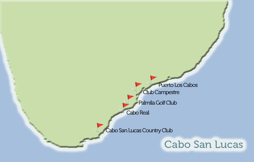Cabo San Lucas Golf Courses Map View