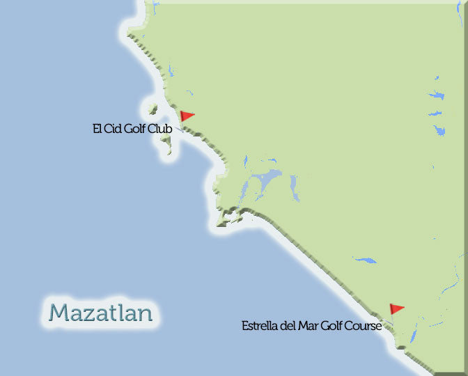 Mazatlan Golf Courses Map View