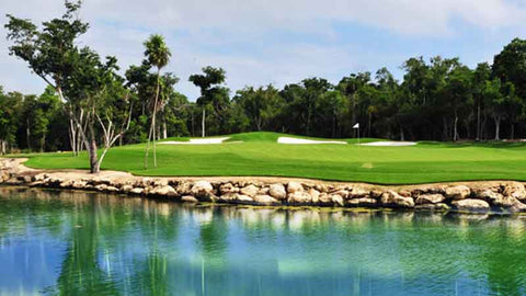 Water Feature at Riviera Maya Golf Club